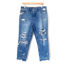 Abercrombie&fitch Annie High Rise Girlfriend Distressed Skinny Jeans- Size 32 (Inseam 26”)