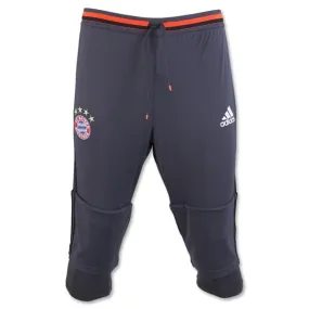 adidas Men's FC Bayern Munich 16/17 3/4 Pants Solid Grey/Orange