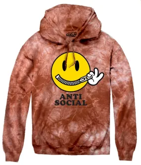 ANTISOCIAL SMILEY TIE DYE HOODIE