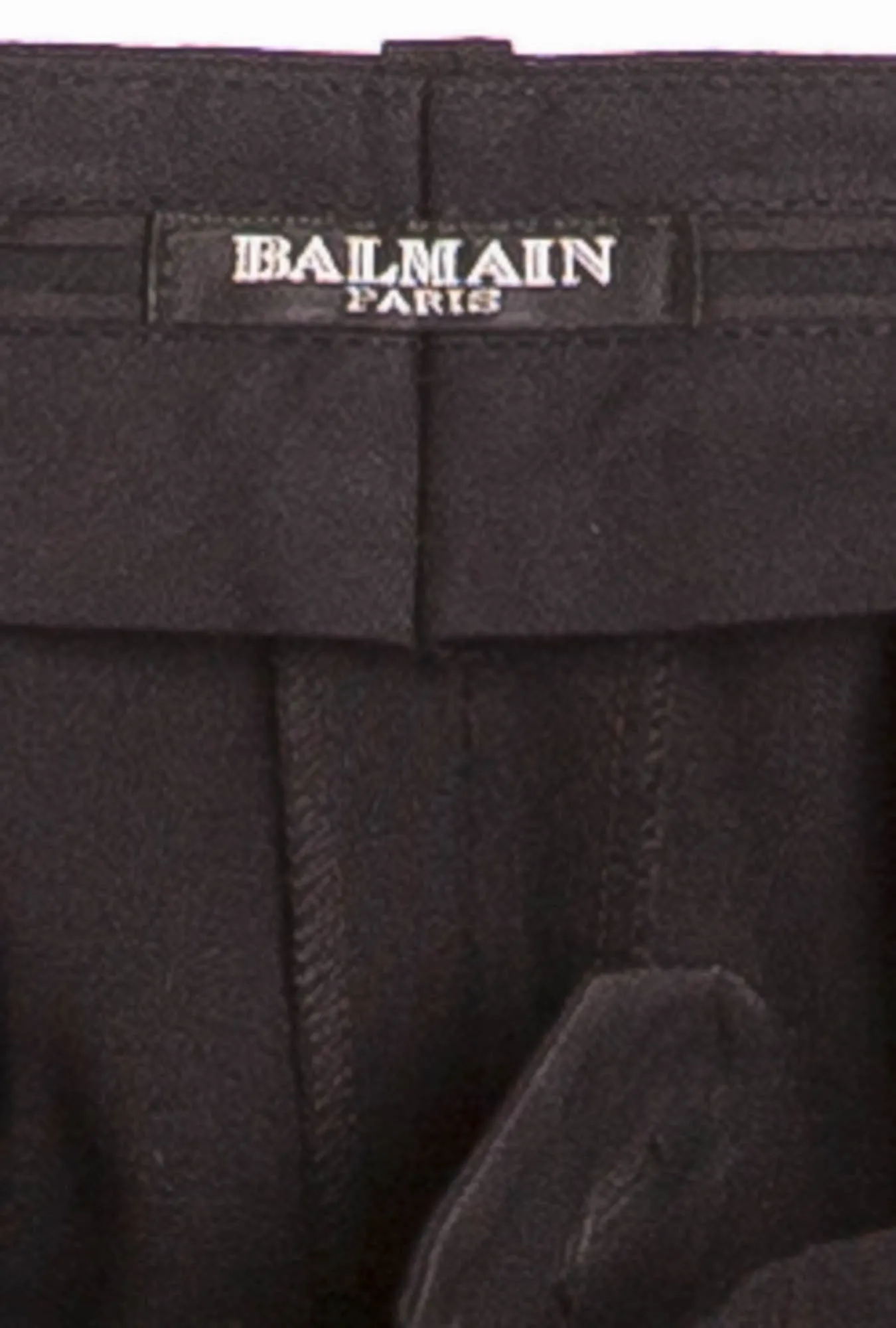 Balmain - Black  Tuxedo Style Skinny Dress Pants  - FR 40