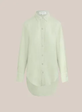 Boyfriend Button Down - Pale Palm