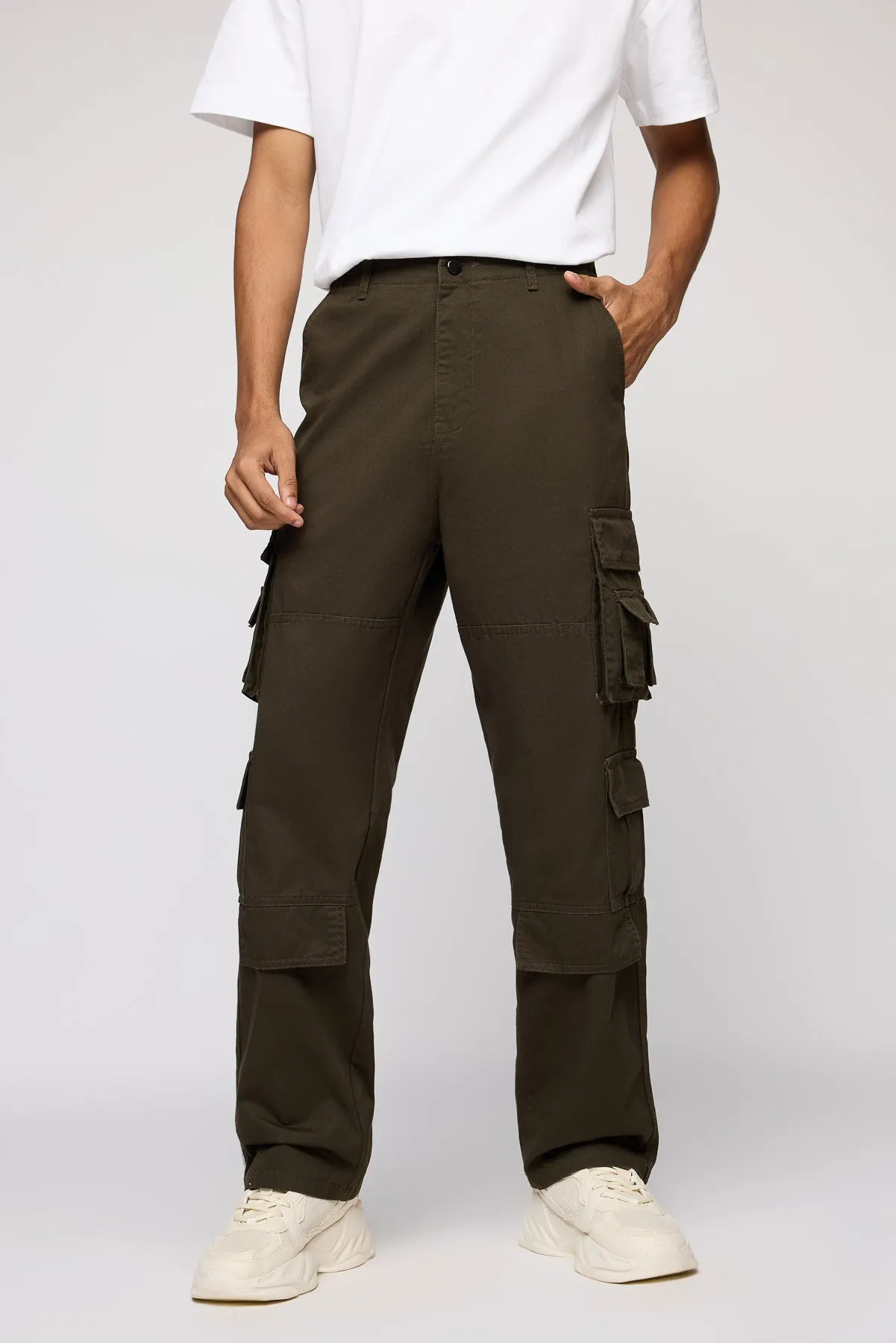 Bronx Brown Men's Utility Cargos