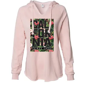 California Republic 1850 Floral Women's Soft Hooded Pullover