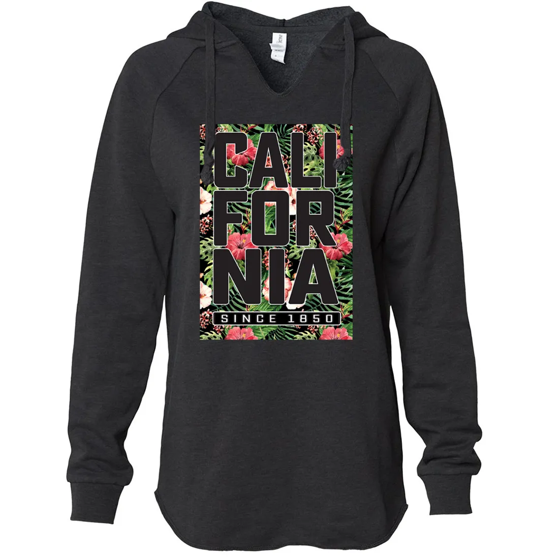 California Republic 1850 Floral Women's Soft Hooded Pullover