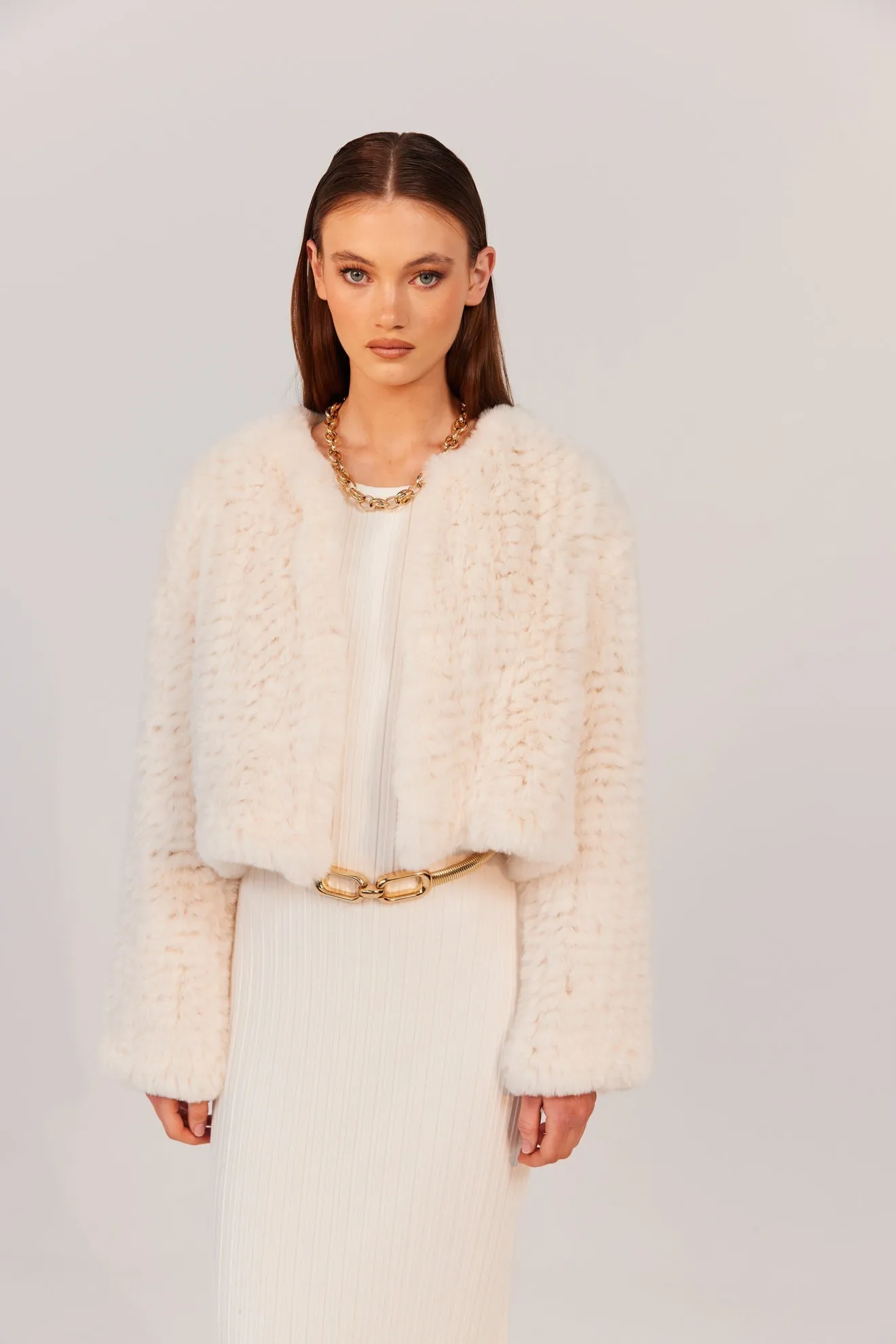 Faux Lola Jacket - Ivory