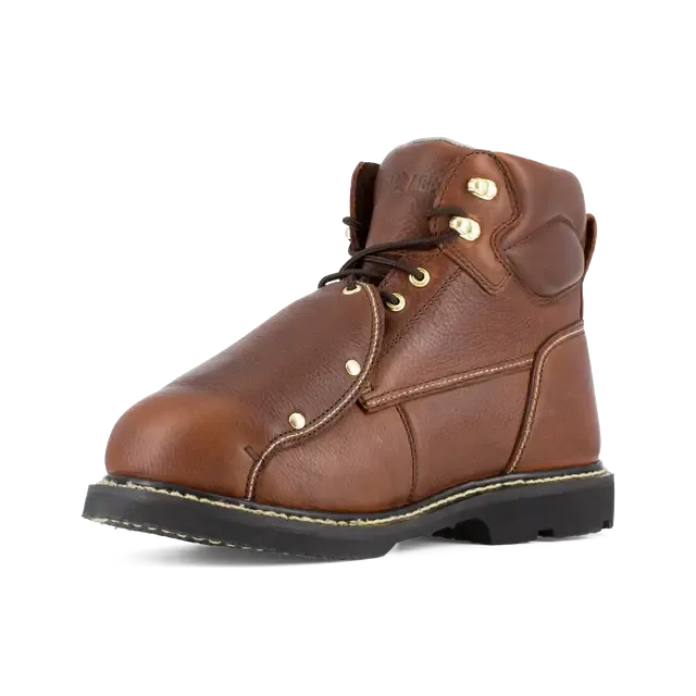 Groundbreaker Steel-Toe Ext Metguard 6 Inch Work Boot Brown