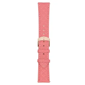 Hot Pink Leather Band w/ Rose Gold Accent