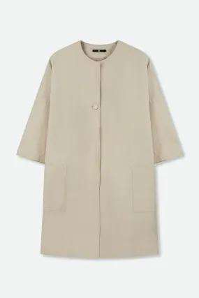 JOCELYN CARCOAT POCKET JACKET IN JAPANESE MEMORY TWILL