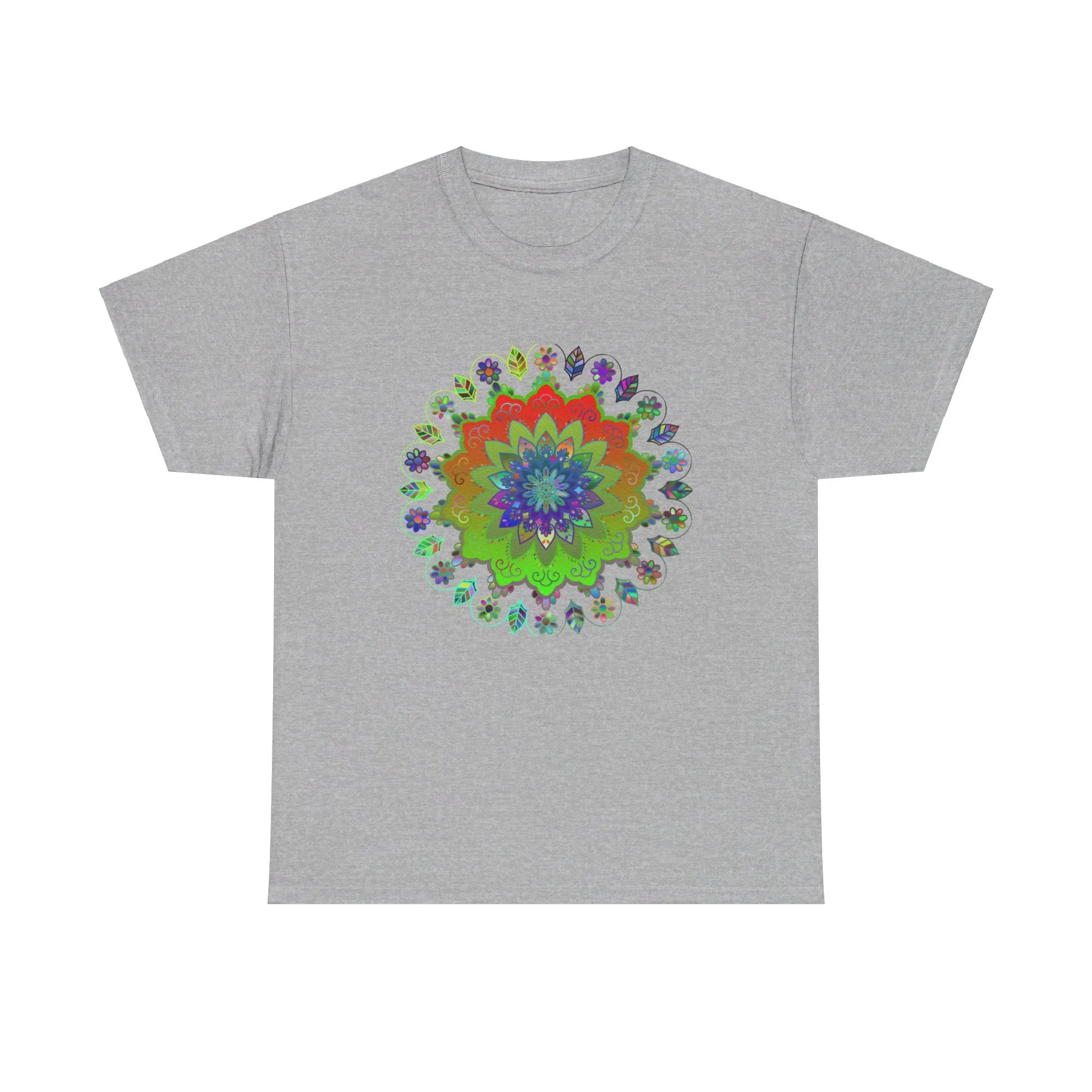 Mandala Art Yoga Mindfulness Tee 100% Cotton Unisex