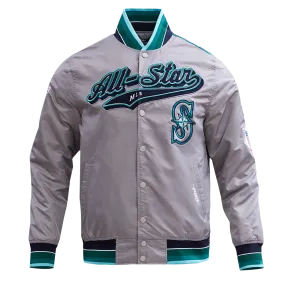 MLB ALL STAR 2023 RIB MEN'S SATIN JACKET (SILVER)