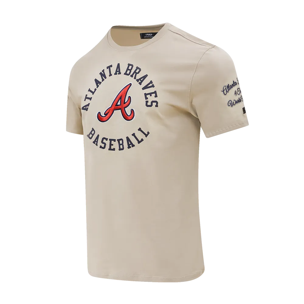 MLB ATLANTA BRAVES HYBRID MEN'S TOP (KHAKI)