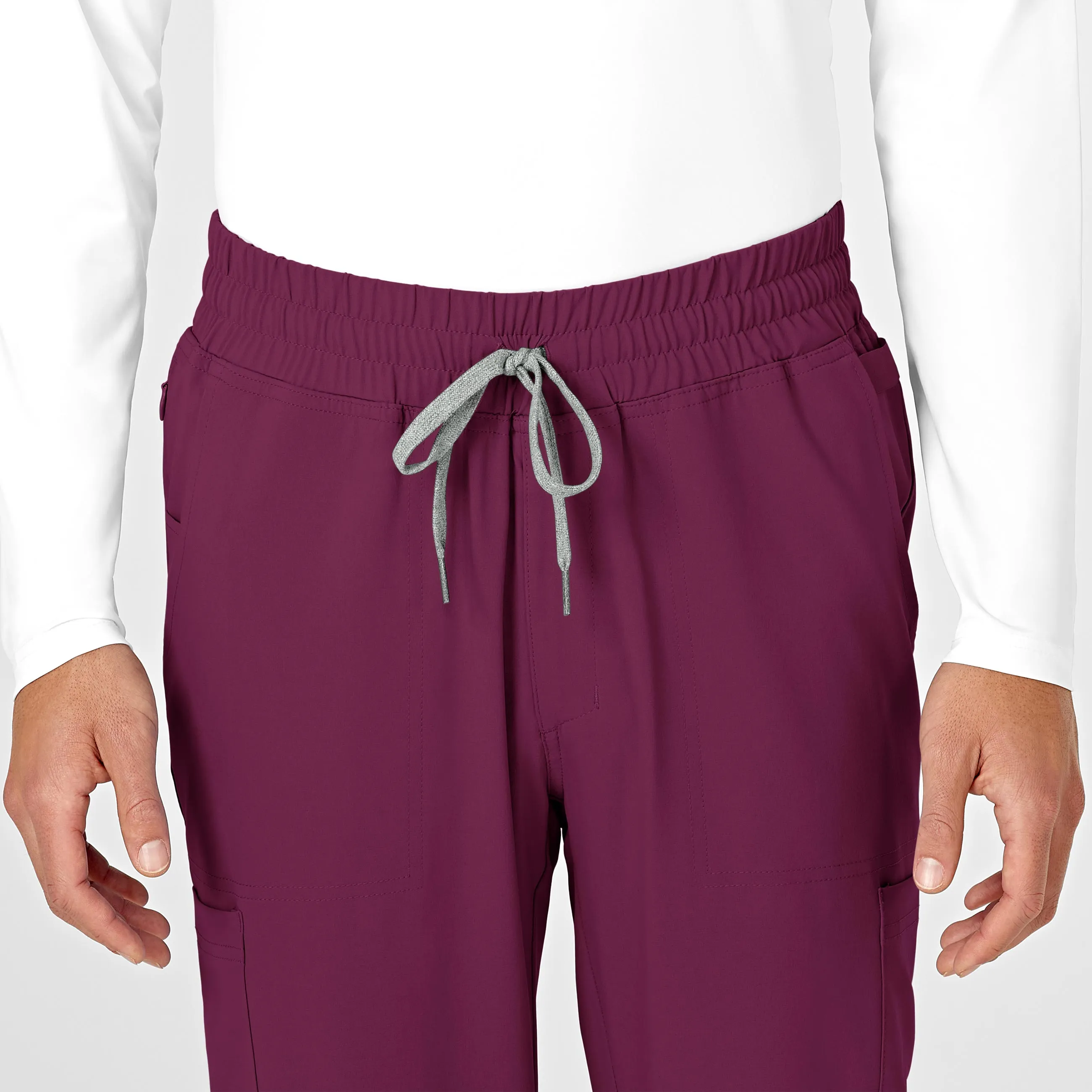 RENEW Mens Straight Slim Scrub Pant - Wine