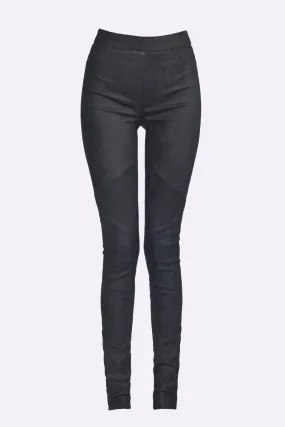 Suede Stretch Leggings Pants