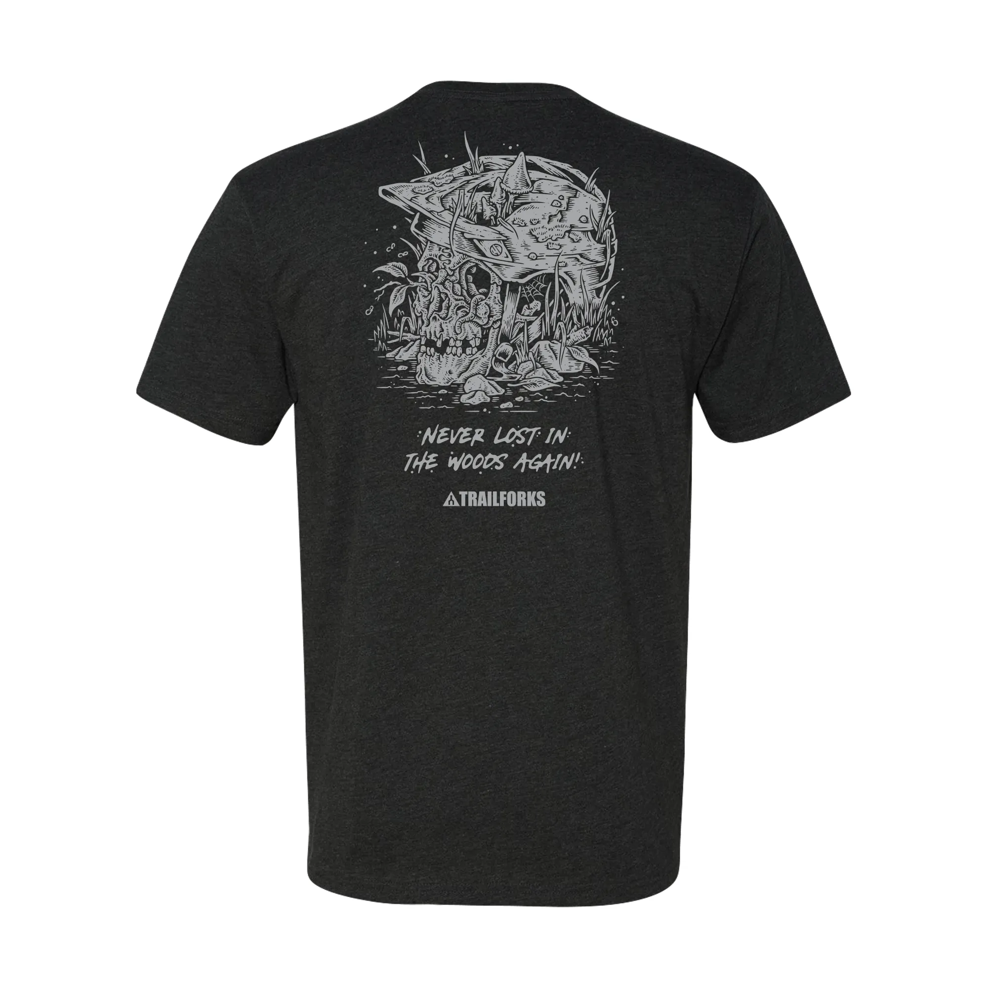 Trailforks "Never Lost" Skull T-Shirt