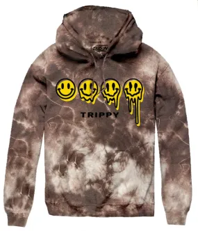 TRIPPY SMILEY TIE DYE HOODIE