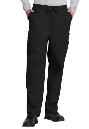 WW Originals Men's TALL Unisex Cargo Scrub Pant Black Small 4000T