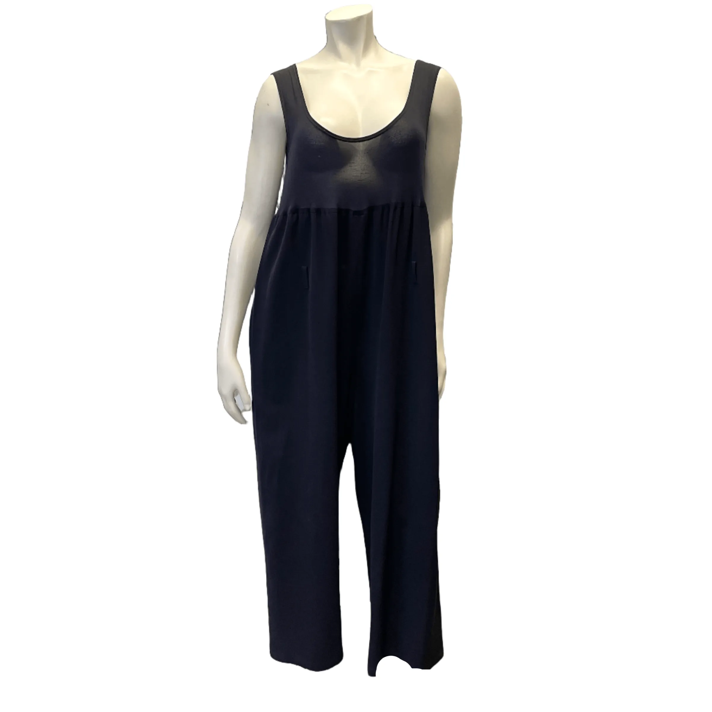 Yohji Yamamoto Navy Blue Vintage Designer Jumpsuit Size M